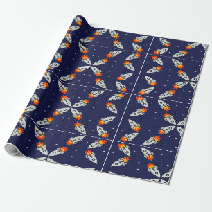 Crazy-Raketen Geschenkpapier