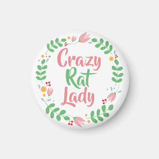 Crazy Rat Lady Magnet