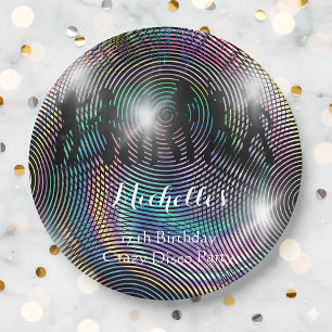 Crazy Retro Psychedelic Disco Geburtstag Pappteller
