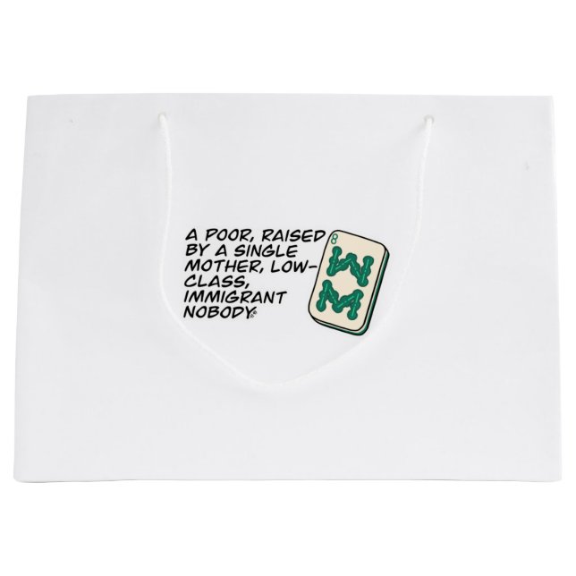 Crazy Rich Asians Mahjong Szene Zitat Classic Große Geschenktüte (Vorderseite)