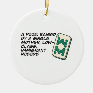 Crazy Rich Asians Mahjong Szene Zitat Classic Keramik Ornament