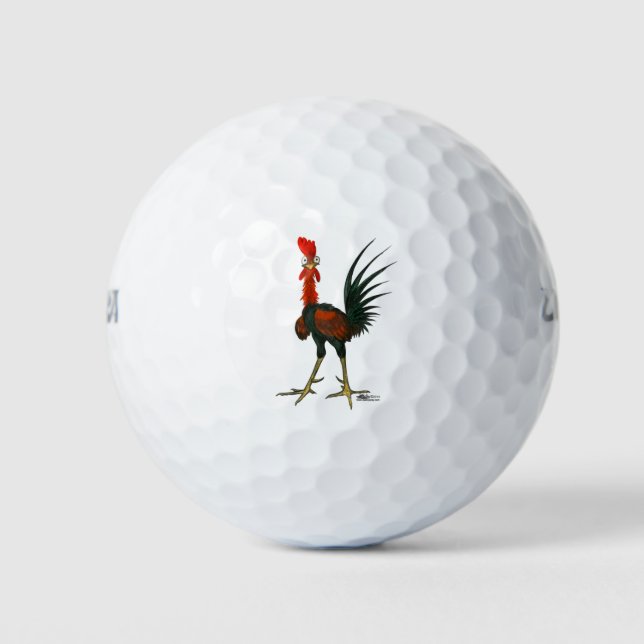 Crazy Rooster Golfball (Vorderseite)
