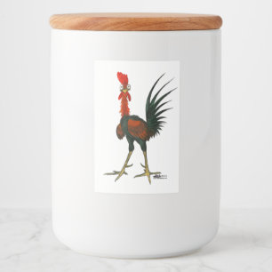 Crazy Rooster Lebensmitteletikett
