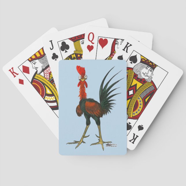 Crazy Rooster Spielkarten (Rückseite)