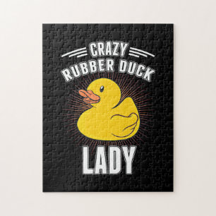 Crazy Rubber Duck Girl Puzzle