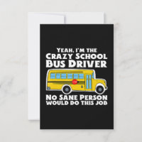 Crazy School Bus Driver Geschenk