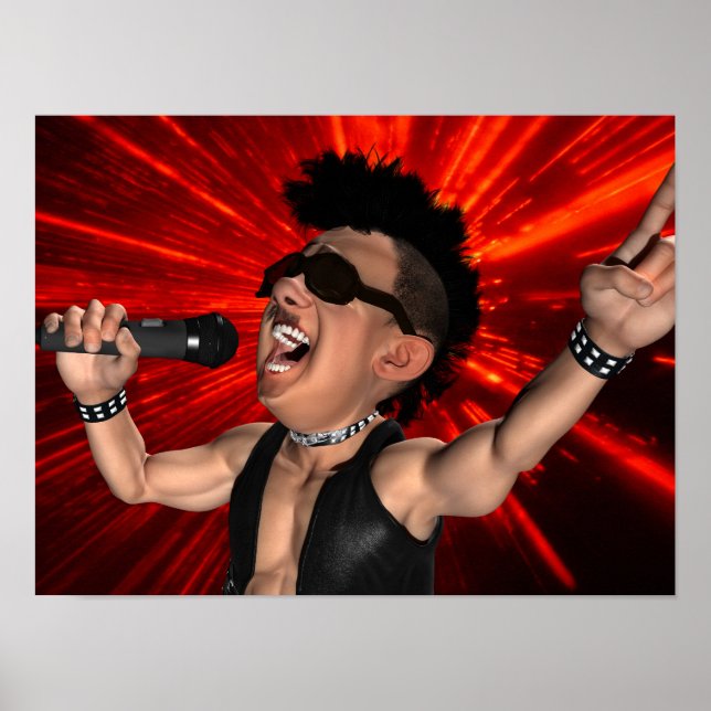 Crazy Screens und Laser Beams Poster (Vorne)