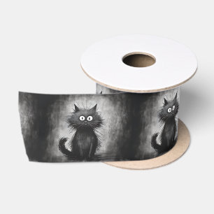 Crazy Scruffy Alley Cat Satinband