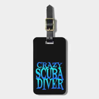 Crazy Scuba Diver Gepäckanhänger