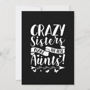 Crazy Sisters machen die besten Tante Save The Date
