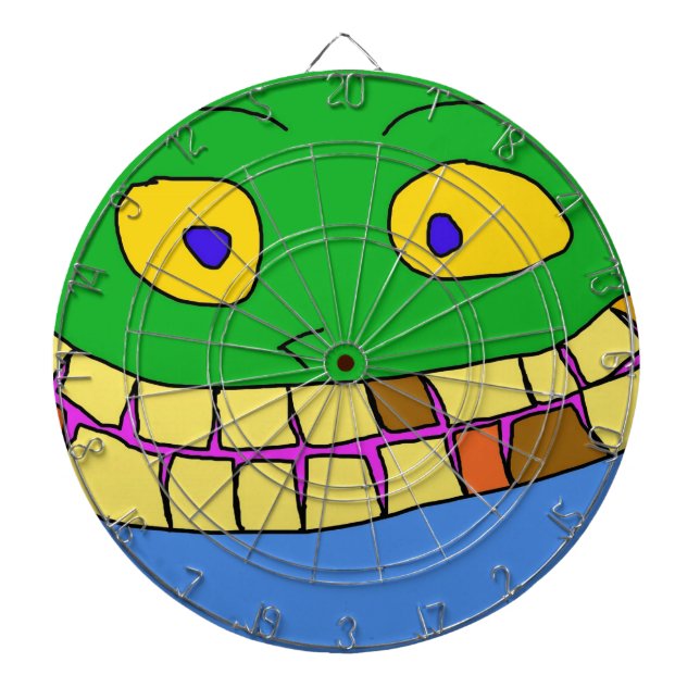 Crazy Smile Dartboard! Dartscheibe (vorne)