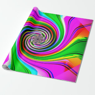 Crazy Spiral Wrapping Paper Geschenkpapier