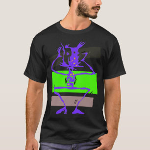 Crazy Strichmännchen Monster T-Shirt