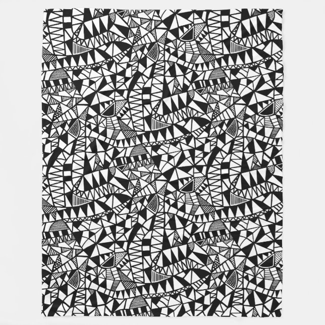 Crazy Structure Pattern 060423 Fleecedecke (Vorderseite)