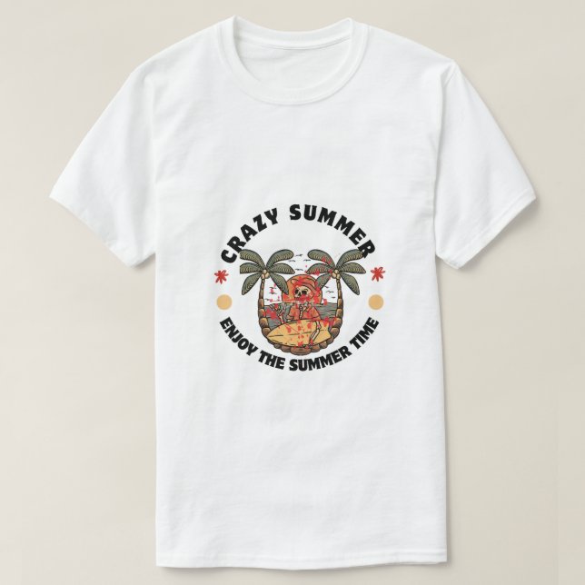 Crazy Summer Vibes T-Shirt (Design vorne)