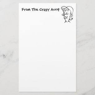 Crazy Tante Briefpapier
