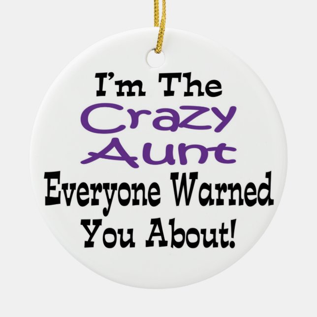Crazy Tante Ornament (Vorne)