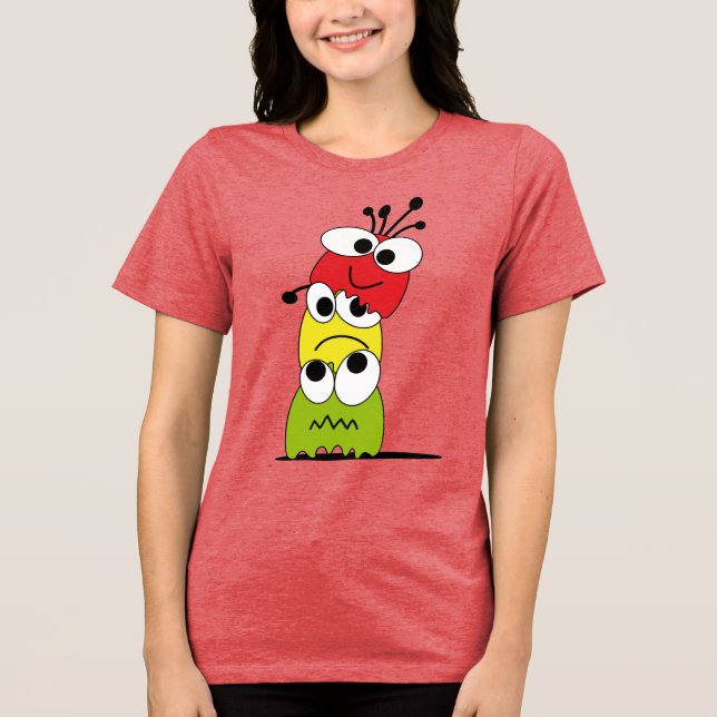 Crazy Tierchen Tri-Blend Shirt (Vorderseite)