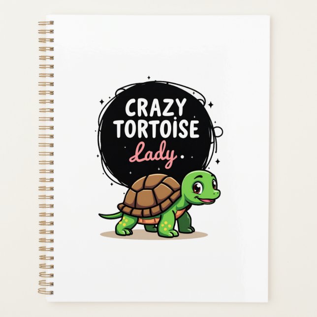 Crazy Tortoise Lady Tortoises Mom Women Turtle (2) Planer (Vorderseite)