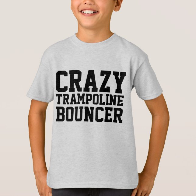 CRAZY TRAMPOLINE BOUNCER Kids T - Shirt (Vorderseite)