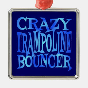 Crazy Trampoline Bouncer Ornament Aus Metall