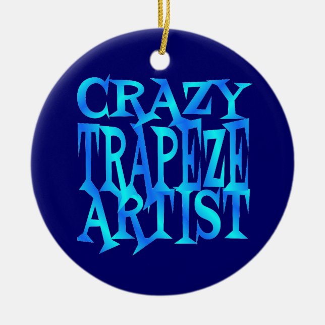 Crazy Trapeze Artist Keramikornament (Vorne)