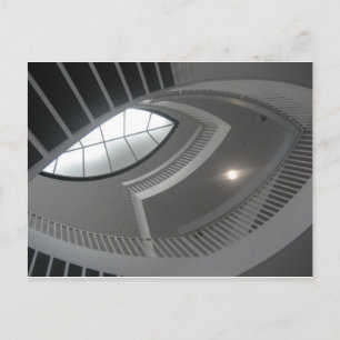 Crazy Treppe nach oben Postkarte