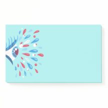 Crazy Trippy Eye Blue Psychedelic Art