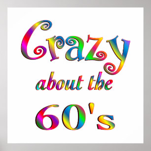 Crazy über den 60er poster