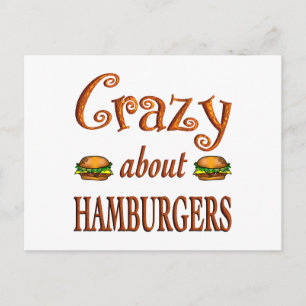 Crazy über Hamburgers Postkarte