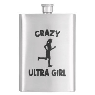 Crazy Ultra Running Girl Flachmann