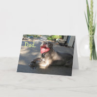 Crazy Vater Pitbull Vatertag Card