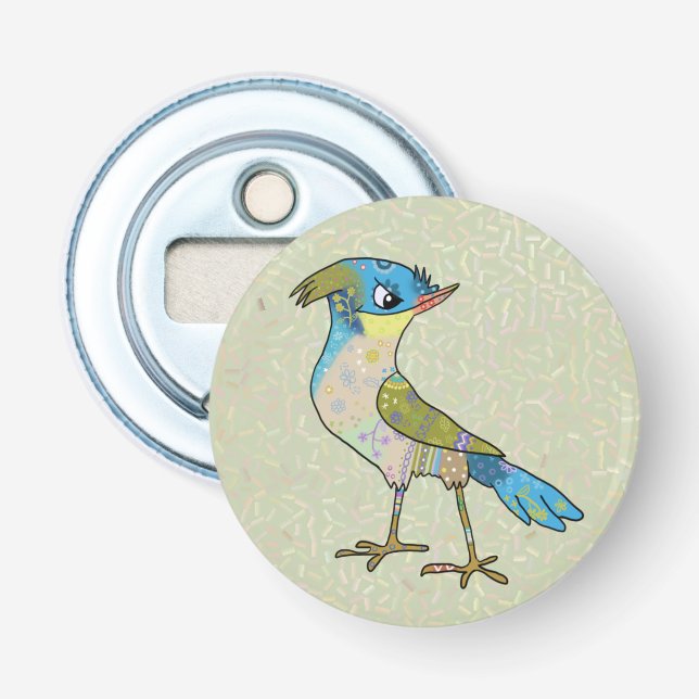 Crazy Vogel Flaschenöffner (Vorderseite)