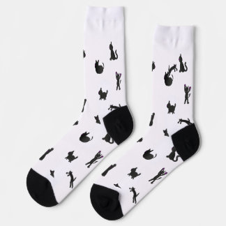crazy watercolor cat socks socken