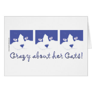 Crazy wegen ihrer Katzen!
