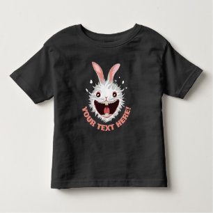 Crazy White Rabbit Face Kleinkind T-shirt