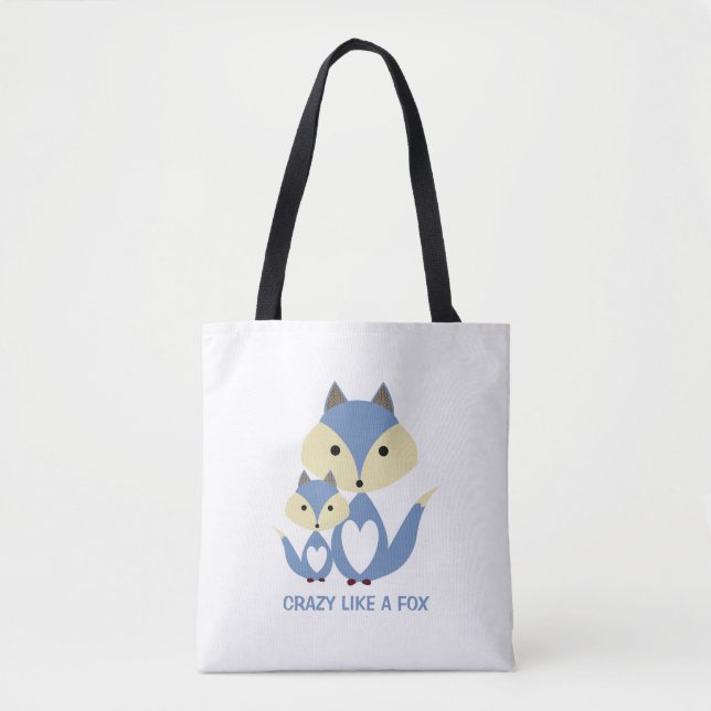Crazy wie ein Fuchs, Blue Fox Burlap (Vorderseite)