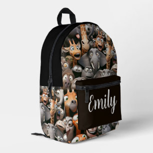 Crazy Wildlife Group Bedruckter Rucksack