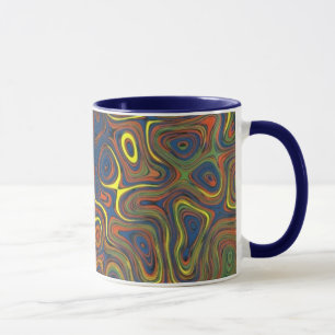 Crazy Wirbel Coffee Tasse, abstraktes Design Tasse