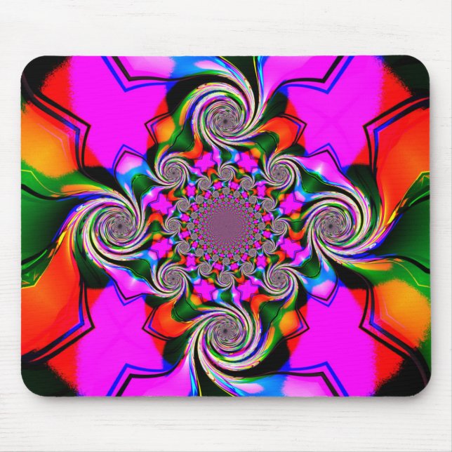 Crazy Wirbel Mousepad (Vorne)