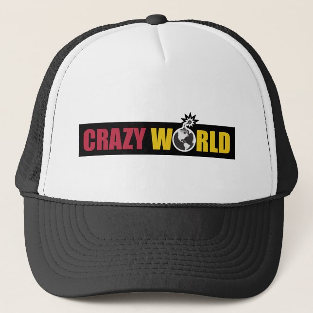 Crazy World Logo Trucker Hat Truckerkappe (Vorderseite)
