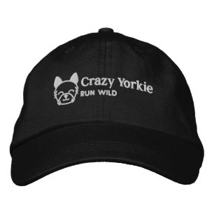 Crazy Yorkie Baseball Style Hat Bestickte Baseballkappe