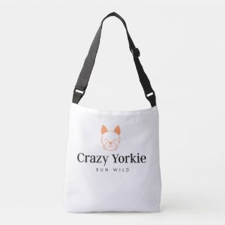 Crazy Yorkie Premium Canvas Bag Tragetaschen Mit Langen Trägern