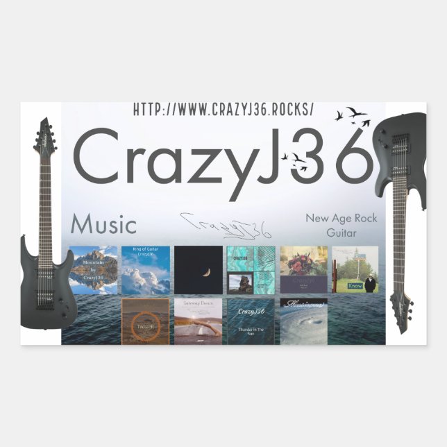CrazyJ36 Sticker (Vorderseite)