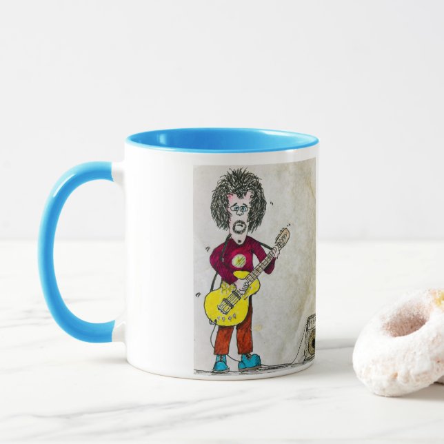 CrazyMusician1 Gitarrist-Tasse Tasse (Mit Donut)