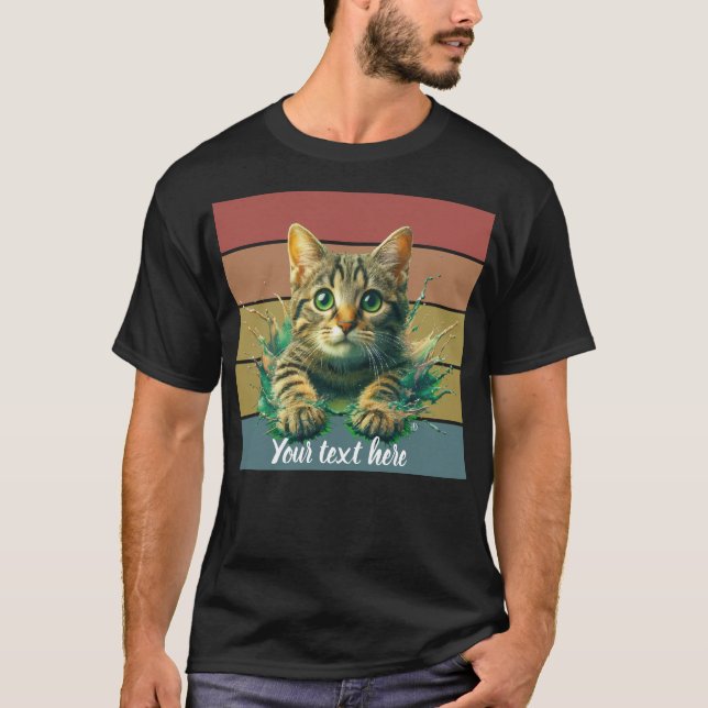 crea tu propia camiseta con gatito T-Shirt (Vorderseite)