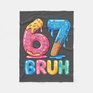 Cream 67 Seven Bruh Drip Ice Six Spaß Fleecedecke