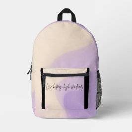 Cream and pale lilac tones AI Print Cut Sew Bag Bedruckter Rucksack