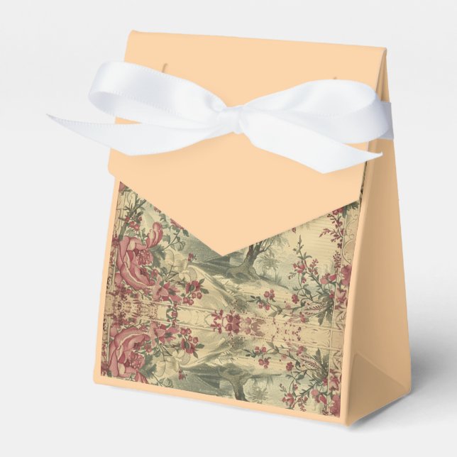 Cream Asian Floral International Blossom Geschenkschachtel (Vorderseite)