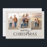 Cream Beach Collage Foto Weihnachtskarte Einladung<br><div class="desc">Collage Foto Cream Weihnachtskarte. 3 Fotos. Creme Hintergrund. Jahr im Überblick.</div>